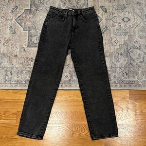 LC Lauren Conrad Wonens Dark Gray/washed black Straight Jeans new without tags